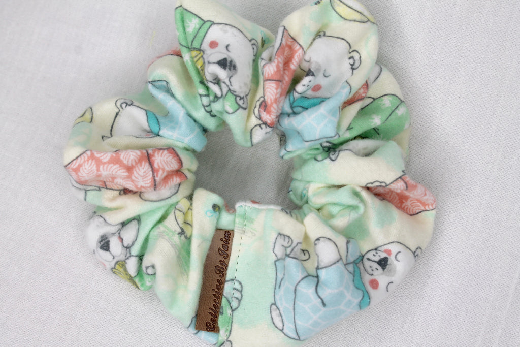 Medium Sleepy Bears Slumber Scrunchie