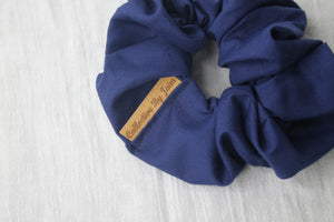 Small Navy Scrunchie