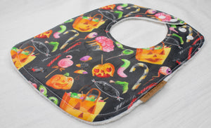 Trick or Treat Bib with Cotton Backing