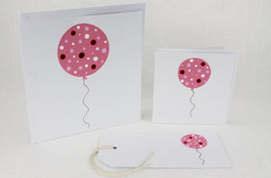 Pink Balloon Handmade Card Range