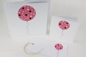 Pink Balloon Handmade Card Range