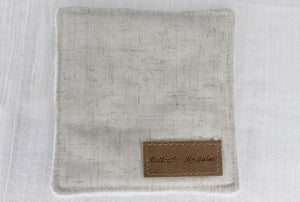Square Cleanser Wipe - Sand Linen
