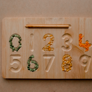 Wooden Number Tracing Board