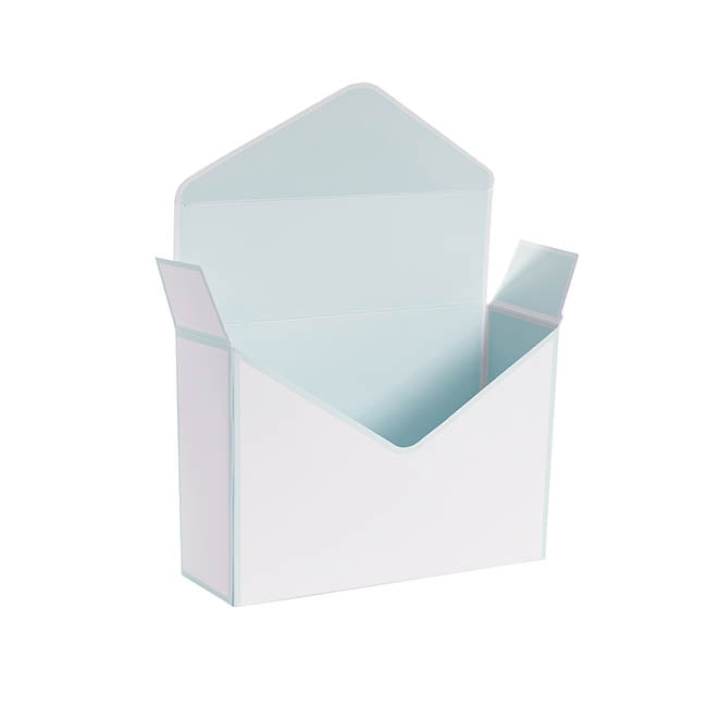Envelope Box White & Baby Blue